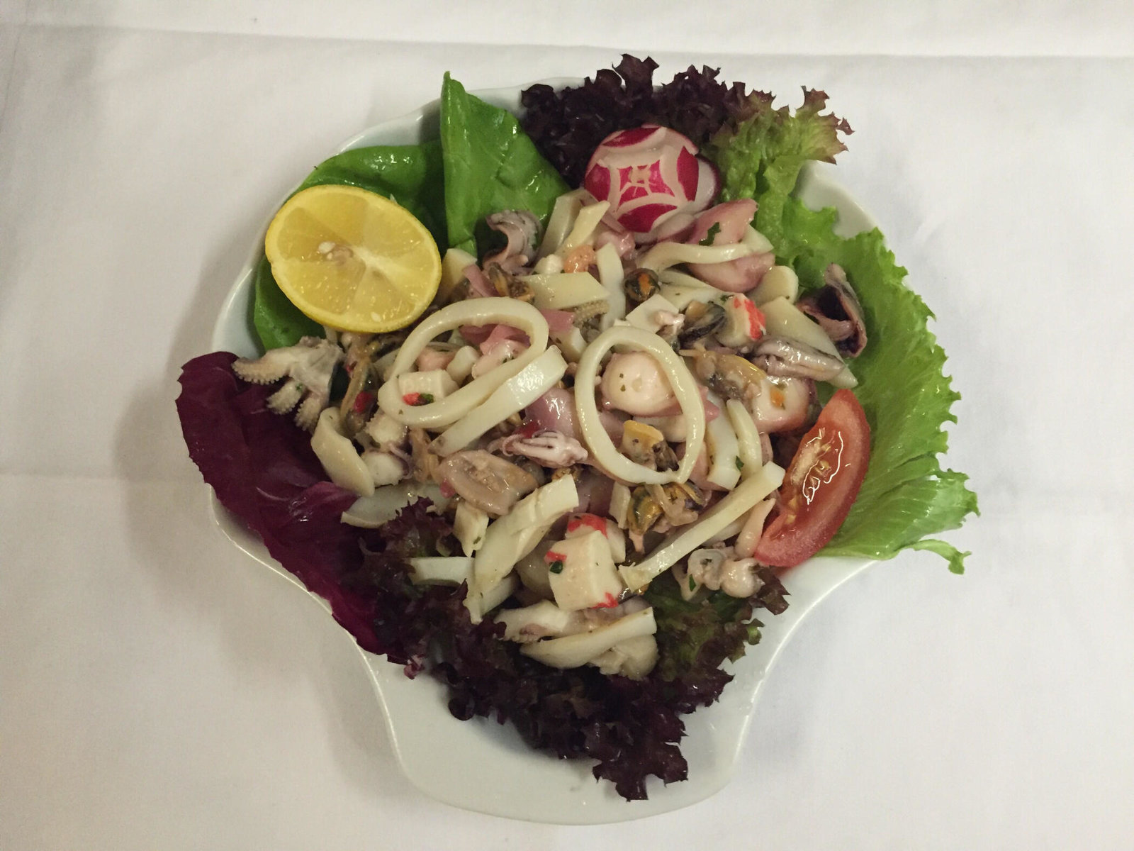 Salat mit Meeresfrüchten